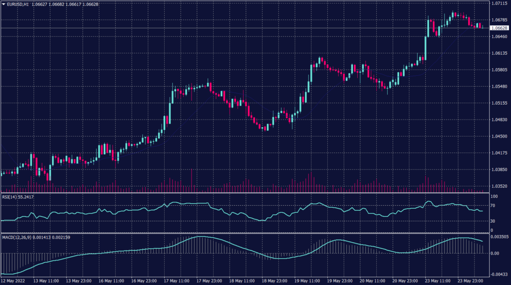 EURO chart for 24 May 2022